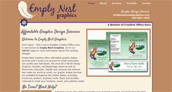 Desktop Screenshot of emptynestgraphics.com